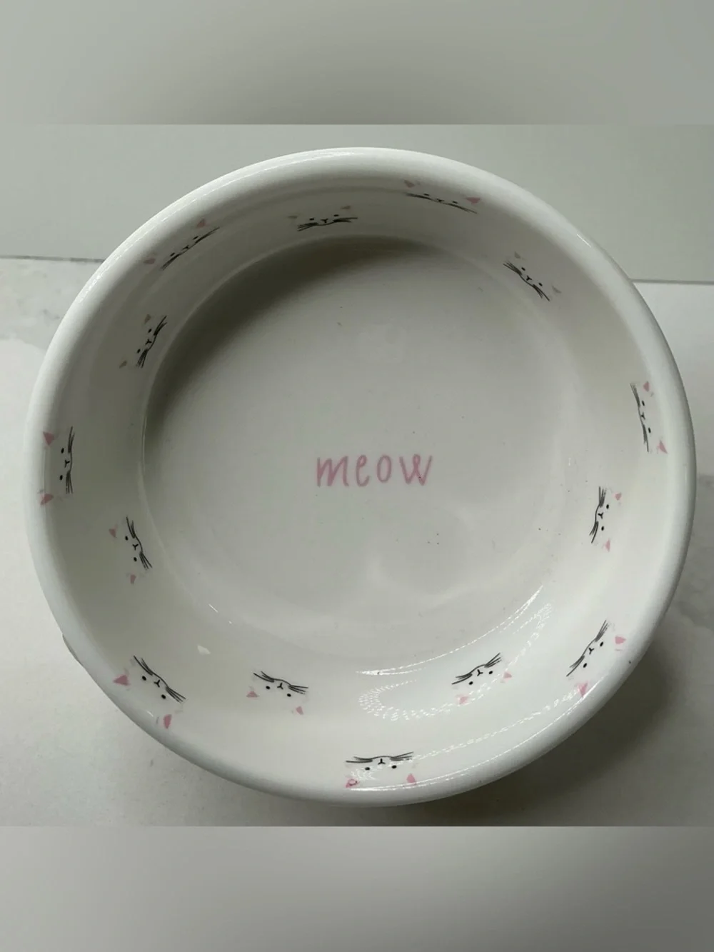 Teacup's Diner Cat Dish Ceramic Kitty 